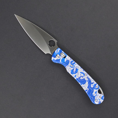 Складной нож Daggerr Sting Slim Gzhel, сталь VG-10, рукоять G10