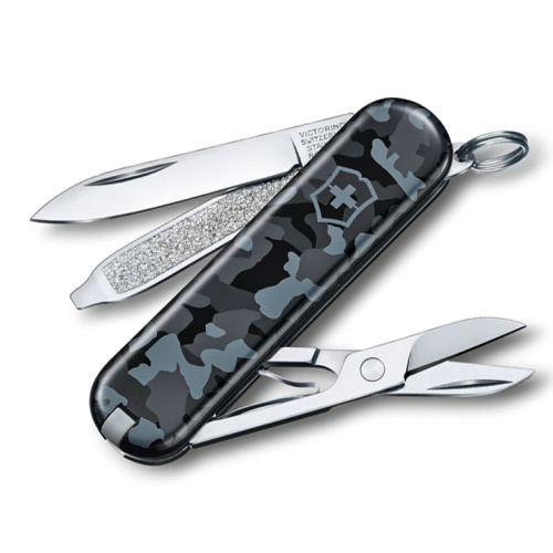 Нож перочинный Victorinox Classic SD Colors, Navy Camouflage, синий камуфляж, 7 функций, 58мм