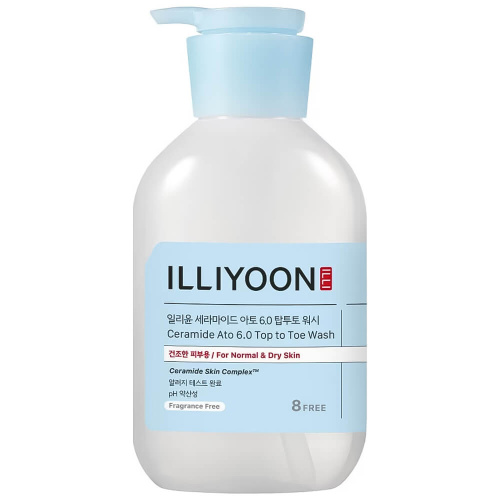 Очищающий гель для волос и тела ILLIYOON﻿ Ceramide Ato 6.0 Top to Toe Wash