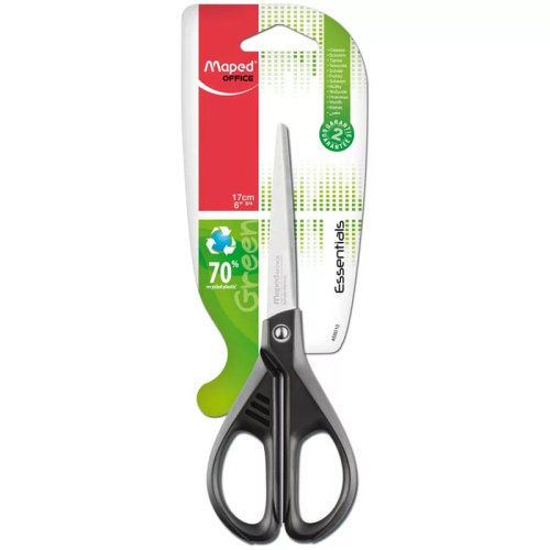 Ножницы Maped ESSENTIALS GREEN 17 см в блистере