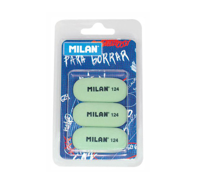 Набор ластиков MILAN 3 шт овальные