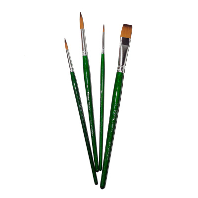 Набор кистей Синтетика Pinax "Creative Line" 4 шт, ассорти, короткая ручка