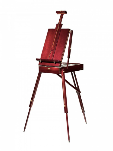 Этюдный ящик Pinax FE-3BR двусторонний, "красное дерево", большой, бук