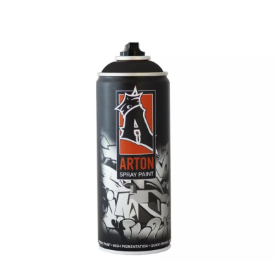 Краска для граффити Arton 400 мл в аэрозоли, Black