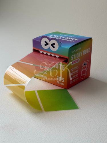 Блок стикеров для заметок Languo, 7х5 см, 105 листов, ассорти