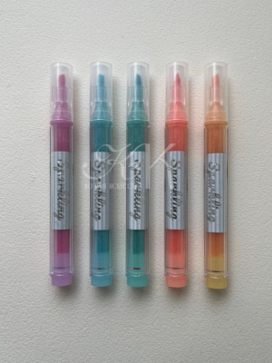 Набор текстовыделителей Languo, 5 цветов с глиттером