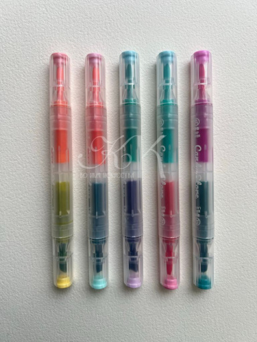 Набор текстовыделителей, двусторонние Languo, 10 цветов, 5 шт