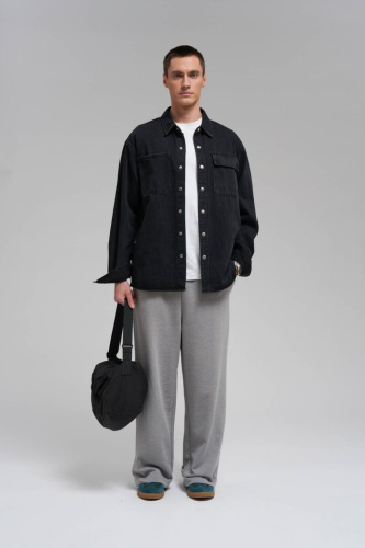 Джинсовая рубашка oversize