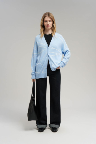 Легкий свободный кардиган с хлопком