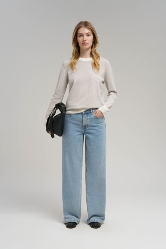 Джемпер полуприлегающего кроя с хлопком