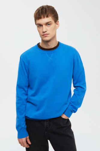 Базовый джемпер из хлопка прямого кроя