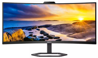 Монитор 34" Philips 34E1C5600HE (00/01) 3440x1440, W-LED, 21:9, 1 ms, 2*HDMI, DP, USB-C, 4*USB-A, 3000:1, 178/178, VA, 300cd, Webcam Hello, Tilt, HAS,