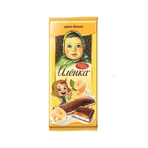 ШОКОЛАД АЛЕНКА с начинкой крем банан 87 г