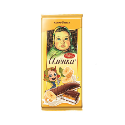 ШОКОЛАД АЛЕНКА с начинкой крем банан 87 г