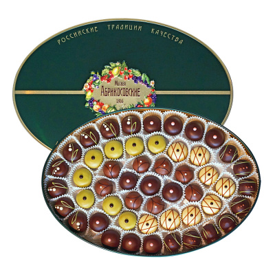 Набор шоколадных конфет Абрикосовские, Красный Октябрь, 590 гр.