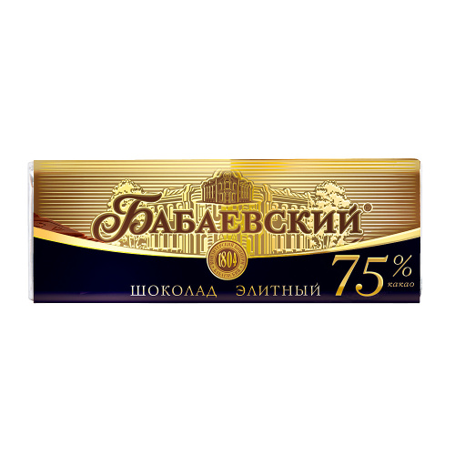 Шоколад Бабаевский элитный 75% какао, 90 гр.