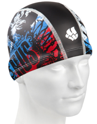 Комбинированная шапочка для плавания Color RUS