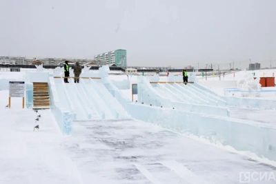 В Якутске открыли ледовый городок «Северное сияние» / Алина Мурукова Якутск Якутск Республика Саха (Якутия)