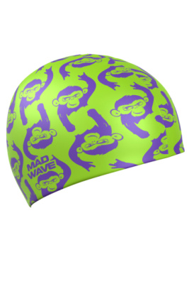 Силиконовая шапочка для плавания Monkeys