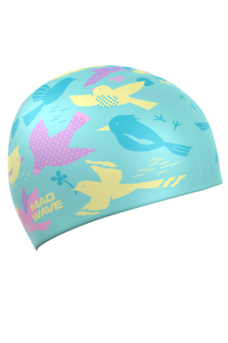 Силиконовая шапочка для плавания Birds