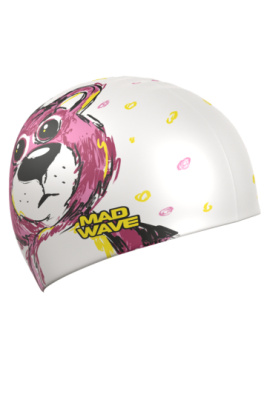 Силиконовая шапочка для плавания Shaggy bear