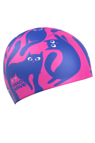 Силиконовая шапочка для плавания Cats