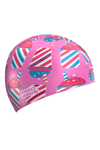 Силиконовая шапочка для плавания Ice cream big