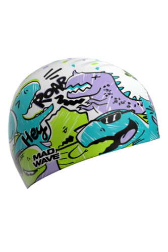 Силиконовая шапочка для плавания Dinos fun
