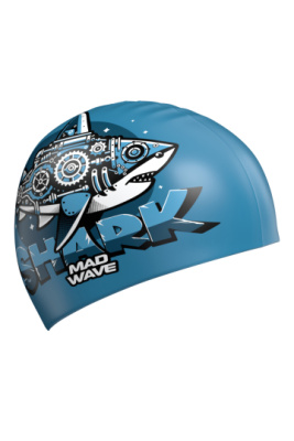Силиконовая шапочка для плавания Shark