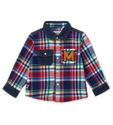 Рубашка с длинным рукавом для маленького мальчика