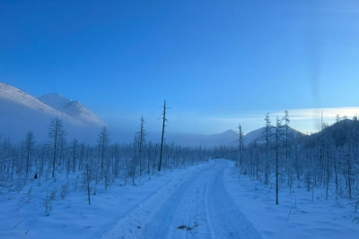 На зимнике автодороги «Себян» в Кобяйском районе повысили грузоподъемность / ЯСИА   