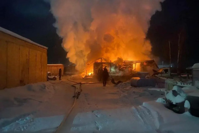 Пять человек погибли при пожаре в Нюрбинском районе / ЯСИА   