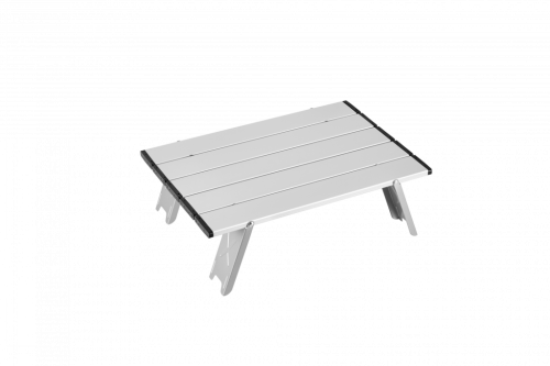 2401 MINI ALUNIUM TABLE S стол скл. алюм (серебристый)