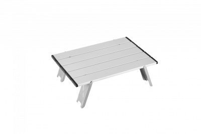 2401 MINI ALUNIUM TABLE S стол скл. алюм (серебристый)