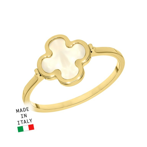 Золотое кольцо с перламутром природным