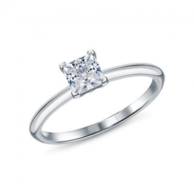 Золотое кольцо с бриллиантами природными