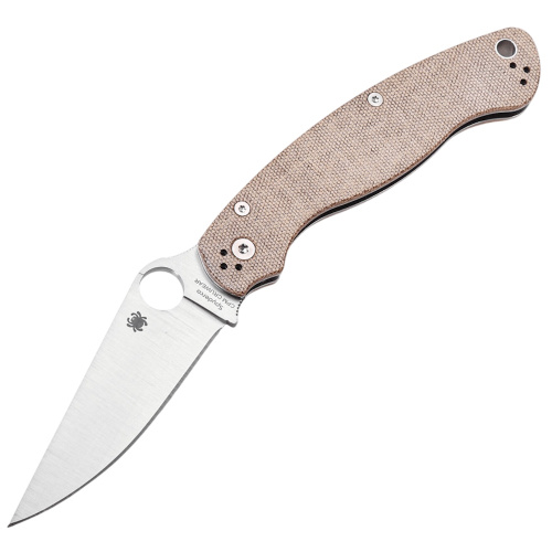 Складной нож Spyderco Military 2, сталь Cru-Wear, рукоять микарта, бежевый