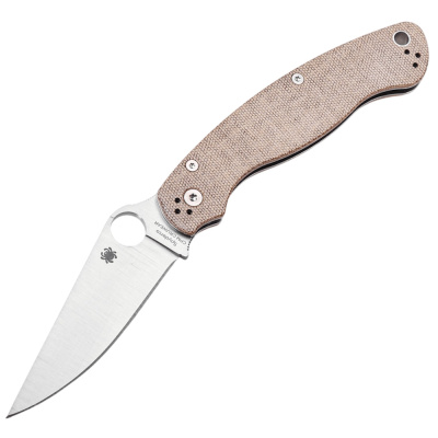 Складной нож Spyderco Military 2, сталь Cru-Wear, рукоять микарта, бежевый