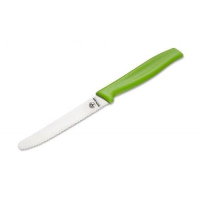 Кухонный нож для завтрака Boker Sandwich Knife Green 105 мм, нержавеющая сталь, рукоять ABS-пластик, зеленый