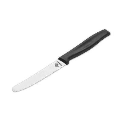 Кухонный нож для томатов Boker Sandwich Knife Black 105 мм, нержавеющая сталь, рукоять ABS-пластик, черный