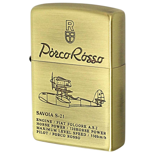 Зажигалка коллекционная Zippo NZ-06 Porco Rosso, серия Ghibli