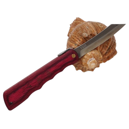 Складной нож Nagao Higonokami Woody, 80мм, сталь VG10, рукоять Walnut Red