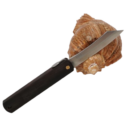 Складной нож Nagao Higonokami Natural wood, 80мм, сталь VG10, рукоять Ebony wood