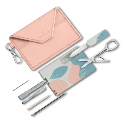 Швейцарская карта Victorinox Swiss Card Classic Paris Style в подарочной коробке розовая