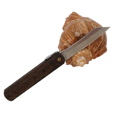 Складной нож Nagao Higonokami Natural wood, 80мм, сталь VG10, рукоять Bombay black wood