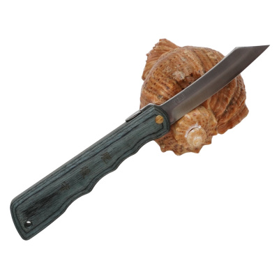 Складной нож Nagao Higonokami Woody, 80мм, сталь VG10, рукоять Walnut Blue