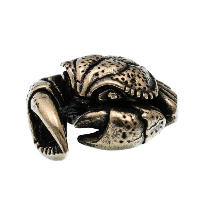 Бусина для темляка Краб, мельхиор