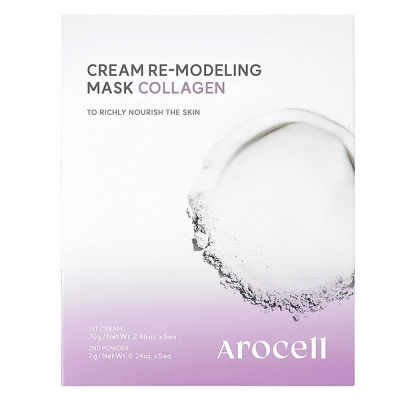 Альгинатная маска с коллагеном и ПДРН Arocell Cream Remodeling Mask Collagen