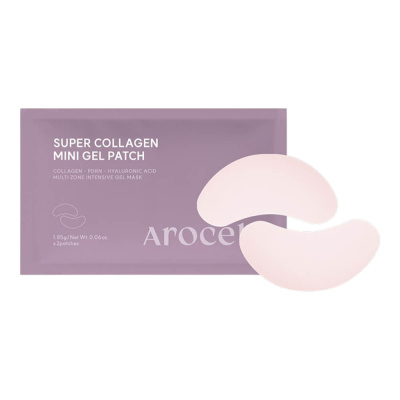 Увлажняющие гидрогелевые патчи для век с ПДРН Arocell Super Collagen Gel Patch 1 пара