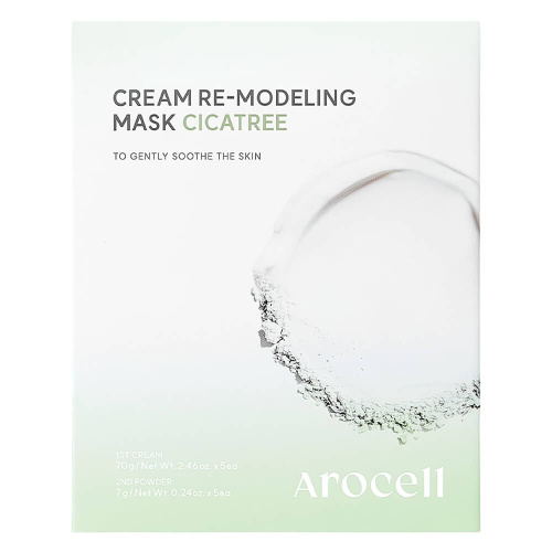 Успокаивающая альгинатная маска c чайным деревом Arocell Cream Re-modeling Mask Cicatree